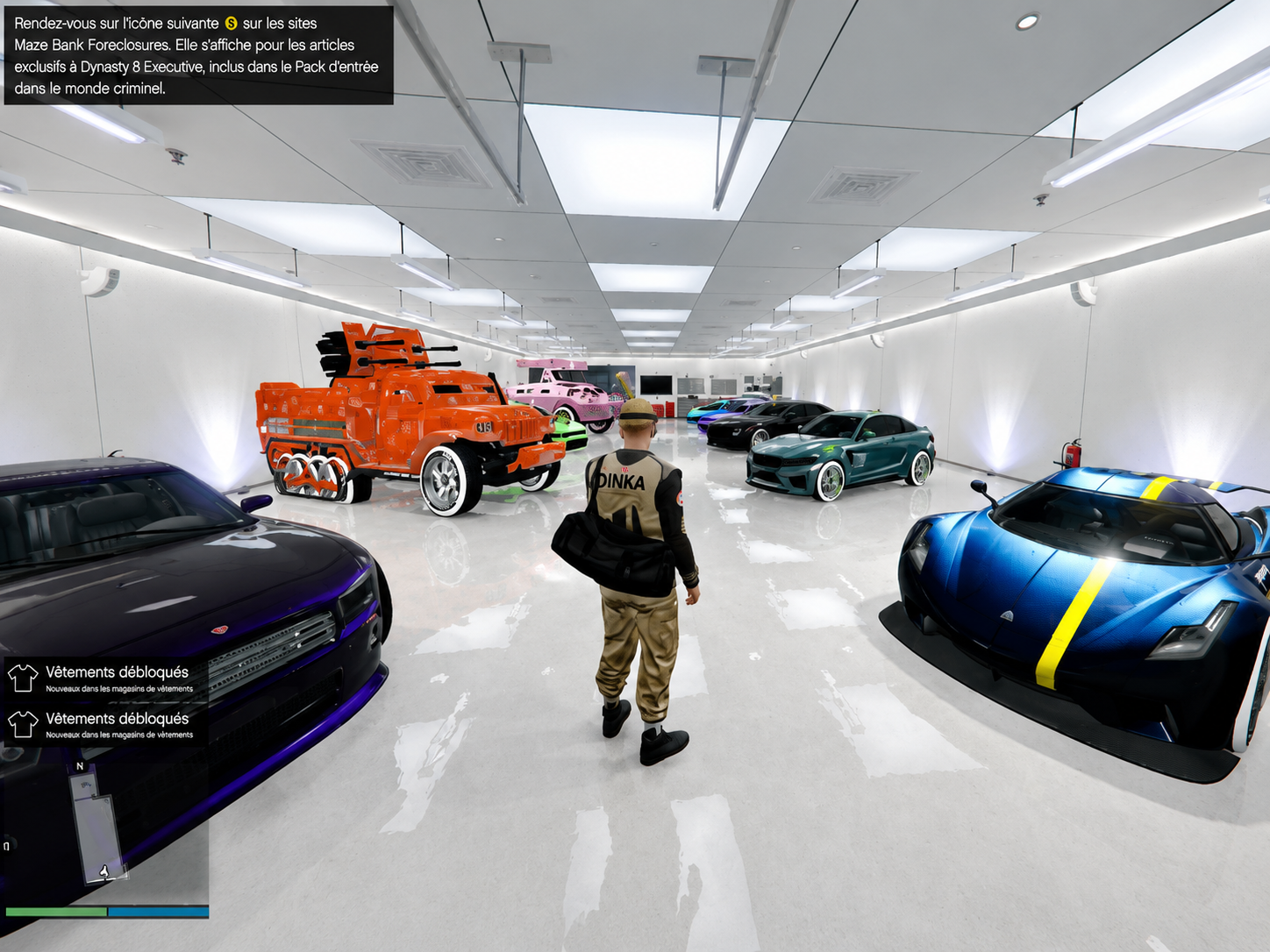 Garage véhicules moddés